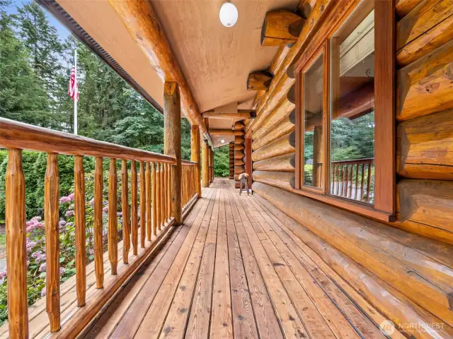 The Covered Front Porch Invites You into the Gorgeous Entry.