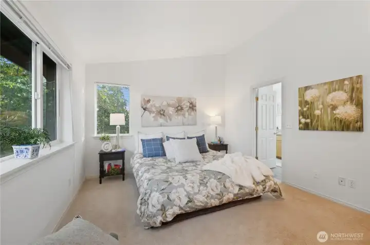 This is staged with a King size bed