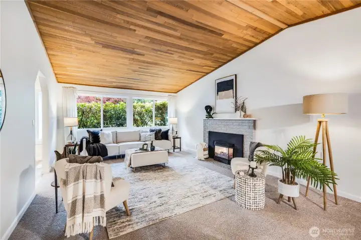 Relax with friends, or enjoy a good book by the fireplace.