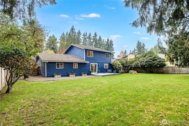 Imagine a soccer game back here, a birthday party, a backyard BBQ!