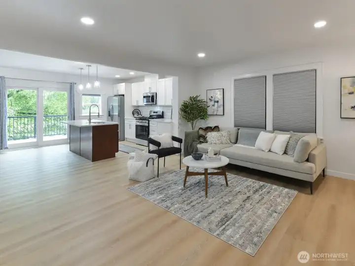 Open concept living.