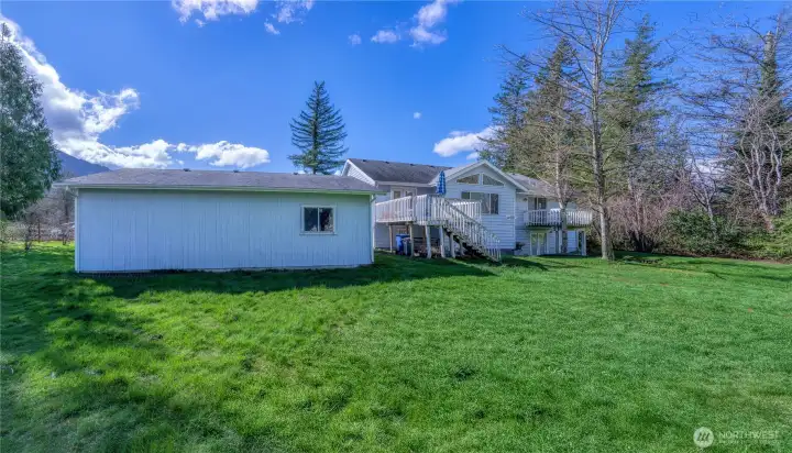 36X24 SHOP! Separate 220-amp panel. Open space for gardening, animals and more.