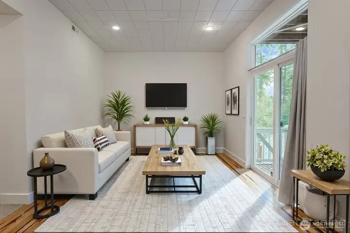 M-I-L living area - virtual staged