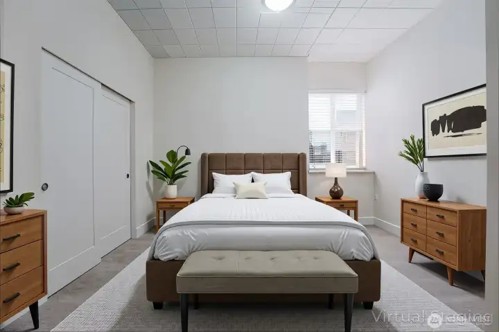 M-I-L Bedroom Virtual staged