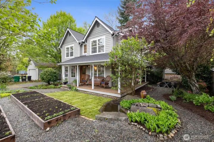 Enjoy manageable gardening and mature beauty from every corner!