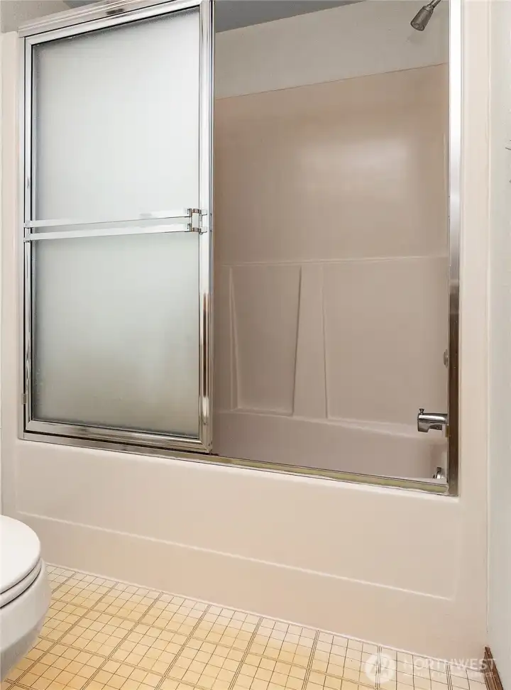 Full Bathroom, next to the lower level bedroom
