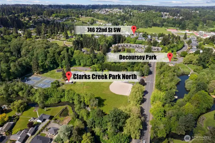 Close to Decoursey Park and Clarks Creek North ball field and tennis courts