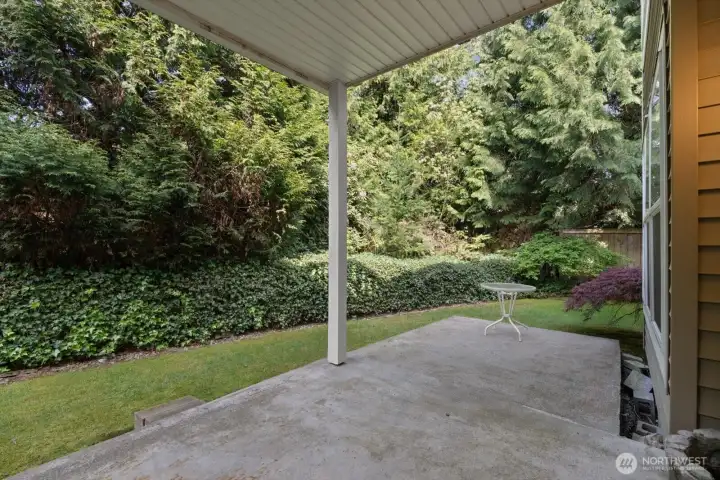 Private backyard