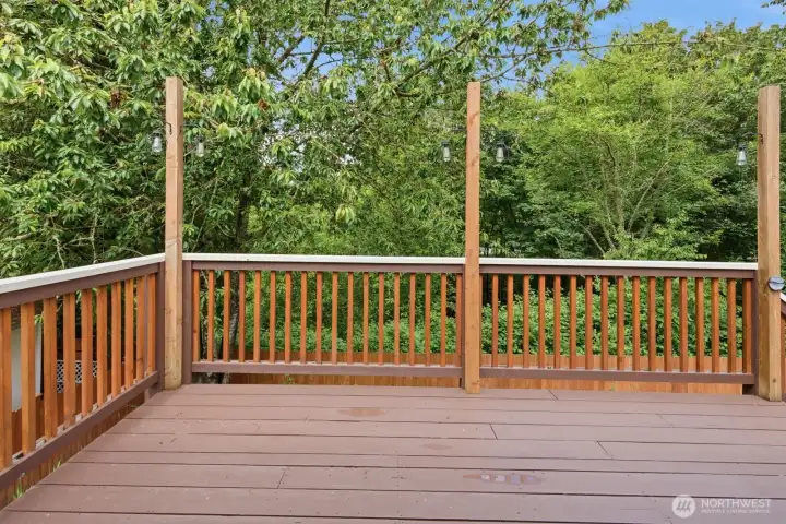Entertainment-size cedar deck Entertainment-size cedar deck