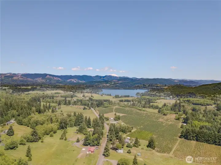 Close to Mayfield lake with views of Mt Rainier and Mt St Helens.