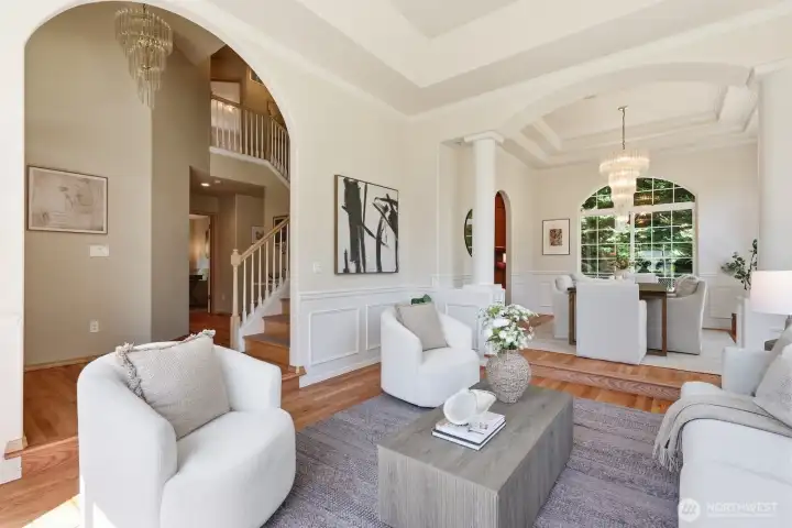 Beautifully crafted round archways add a timeless, high-end feel throughout the home, creating an elegant transition between spaces and highlighting the unique character of this thoughtfully designed home. Beautifully crafted round archways add a timeless, high-end feel throughout the home, creating an elegant transition between spaces and highlighting the unique character of this thoughtfully designed home.