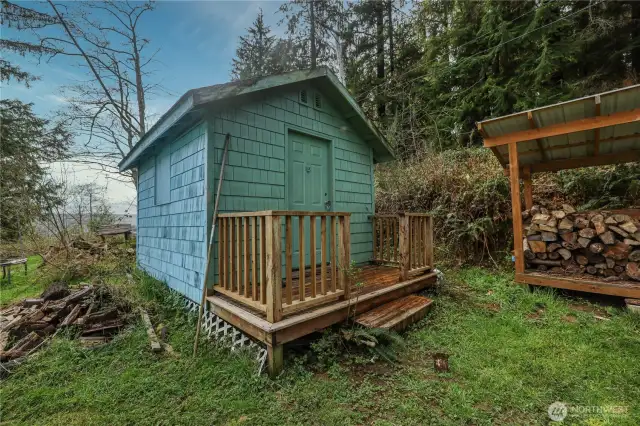 Storage Shed and Firewood Storage