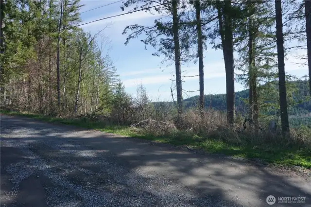 View of property from gravel road