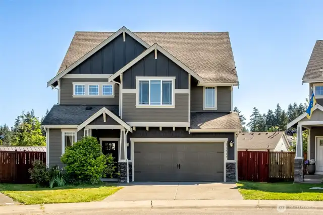 Home located at the end of the cul-de-sac. (Maple tree being removed and front yard to be improved w/fresh bark and weed removal on the day after listing going live).