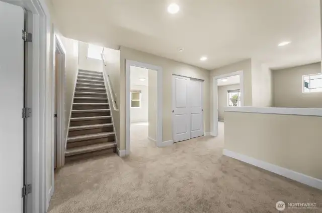 Landing area on 2nd floor.