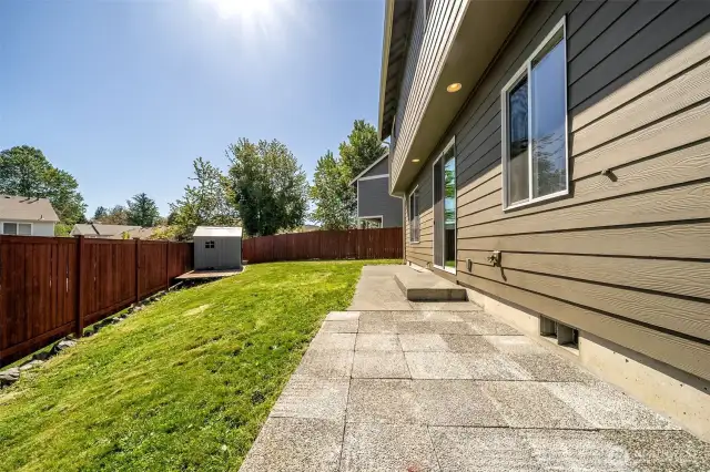 Patio area.