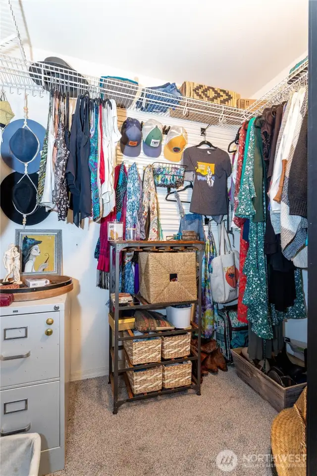 Walk in closet in Primary bedroom