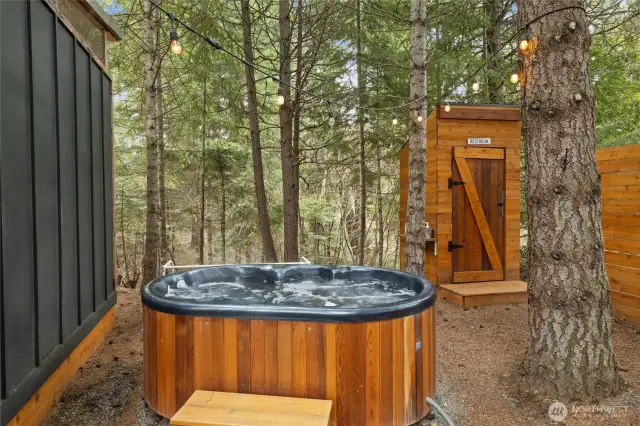Soak in the hot tub