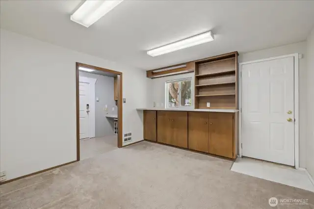 This is a bonus room with its own entrance to the breezeway - visualize your home gym, a home business, an extra bedroom, airbnb option, or just extra space. So many options!