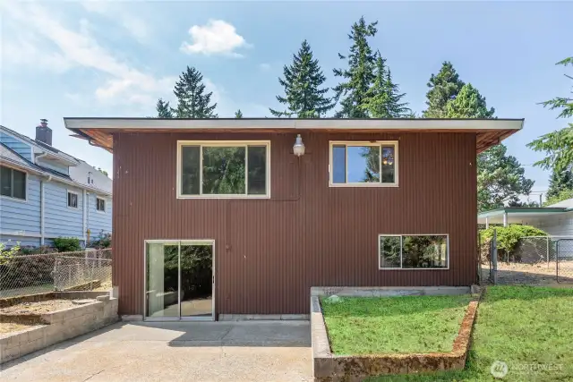 Great patio area to enjoy for the Summer. Create a separate entrance to an income producing space.
