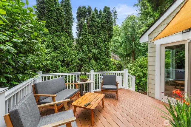 This private deck provides a great place to relax and entertain.