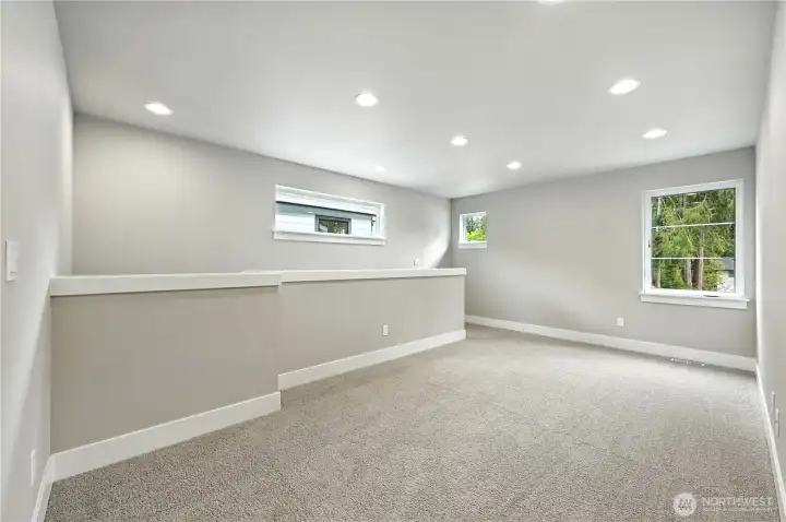 Loft  photo of  completed home on another lot.