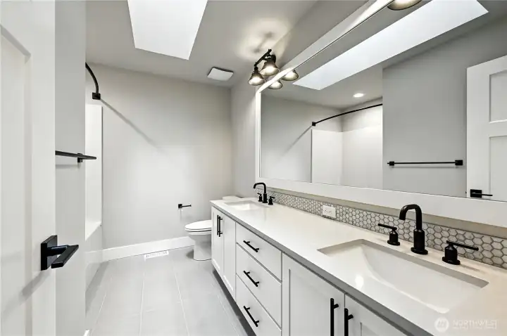 Hall Bathroom  photo of  completed home on another lot.