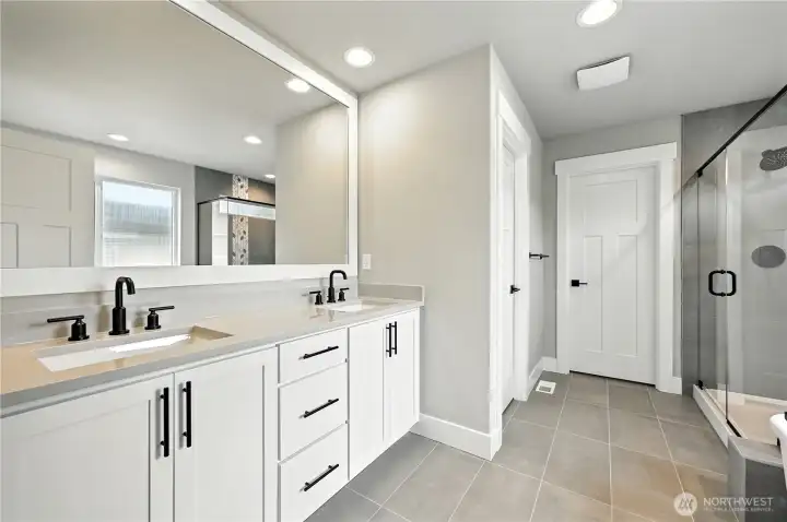 Primary Bathroom  photo of  completed home on another lot.