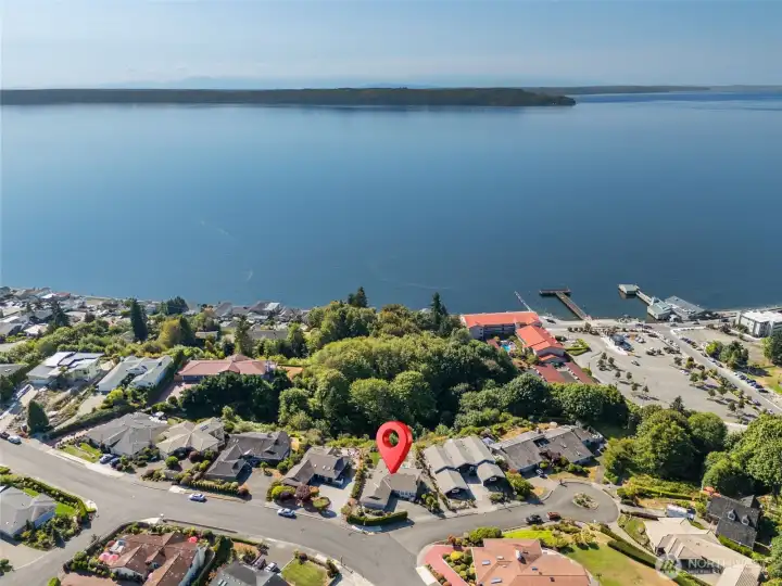 Perched above Redondo!! There's a walkway through the community, down a pathway through the trees to the boardwalk.