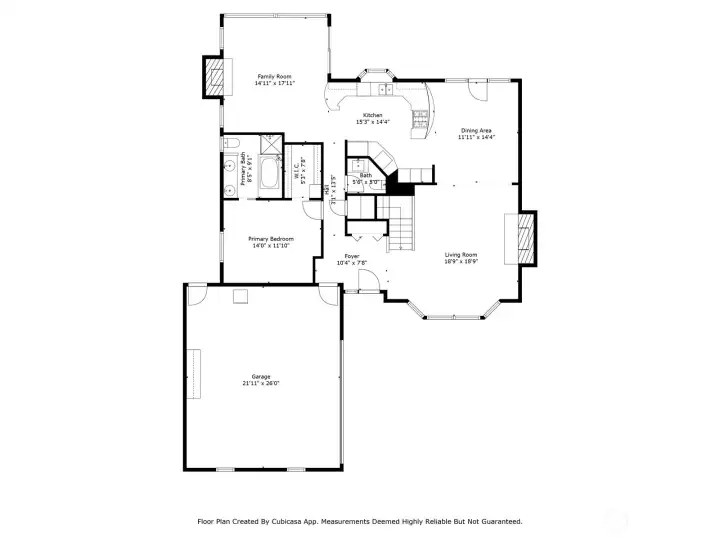 Main level floor plan