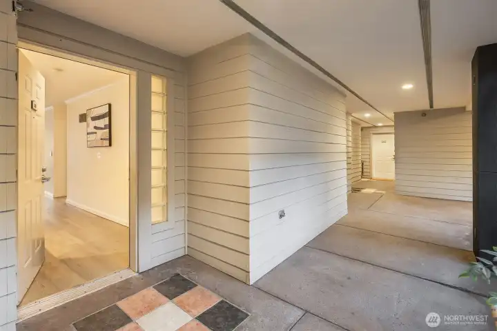 Private front entrance.