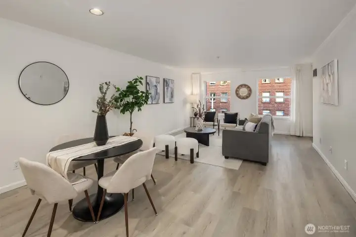 A suitable dining area to host your dinner guests.