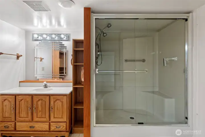 Downstairs 3/4 bathroom