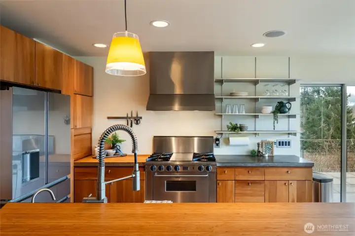Function and beauty. (in addition to the cabinetry here there is a walk-in pantry at the back of the home, just steps away).