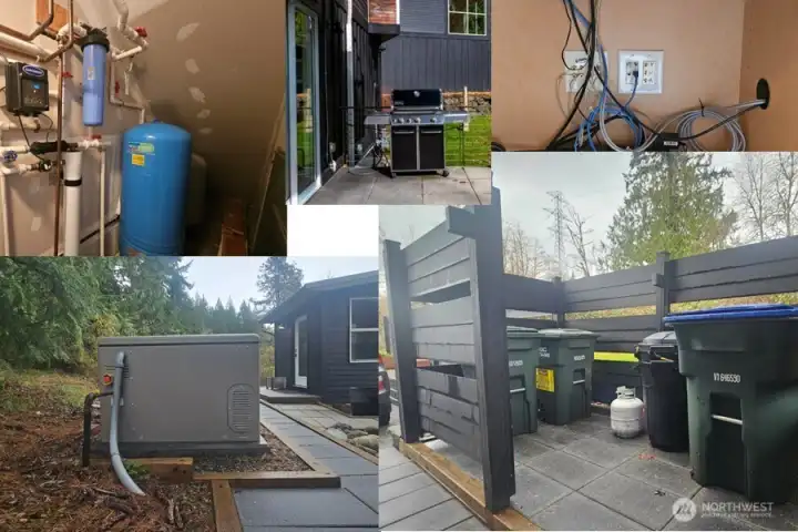 Too many details... whole home water filtration, plumbed generator, high-tech wiring, plumbed BBQ, custom LED lit refuse alcove....