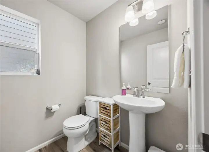 Powder Room on the Main Floor