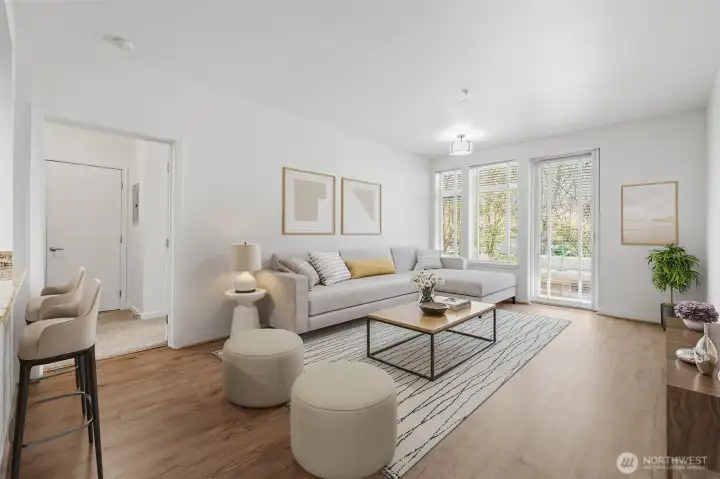 Bright and Roomy Living Area