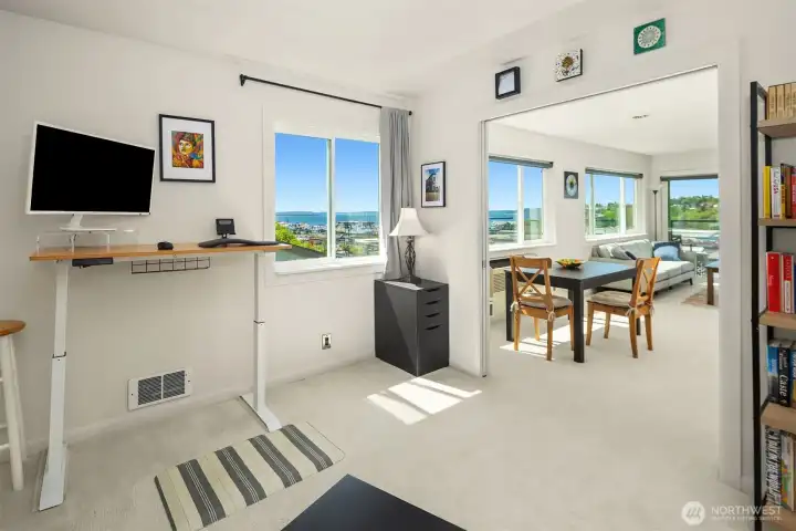 Second bedroom has a large closet and views