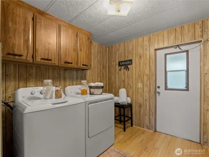 The washer and dryer stays with the home.