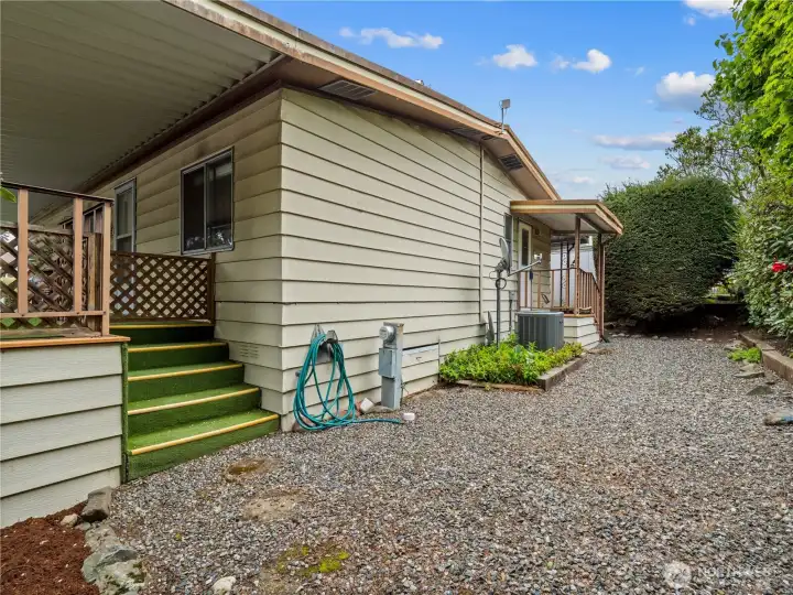 The private back yard is a blank slate. Make it into what you want.
