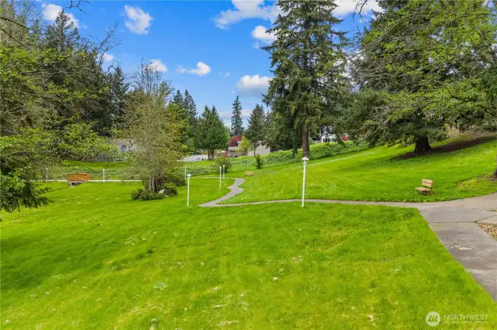 The park has beautiful grounds that lends itself to long leisurely walks.