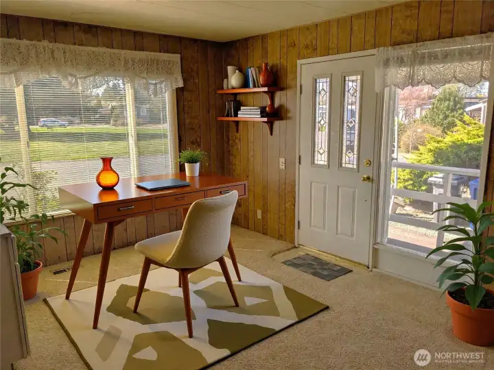 Virtually Staged Living Room/Den