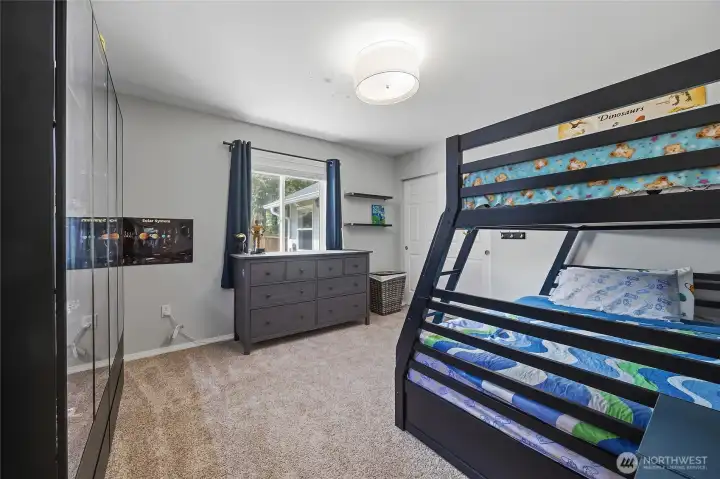 Bedroom with California Closet system