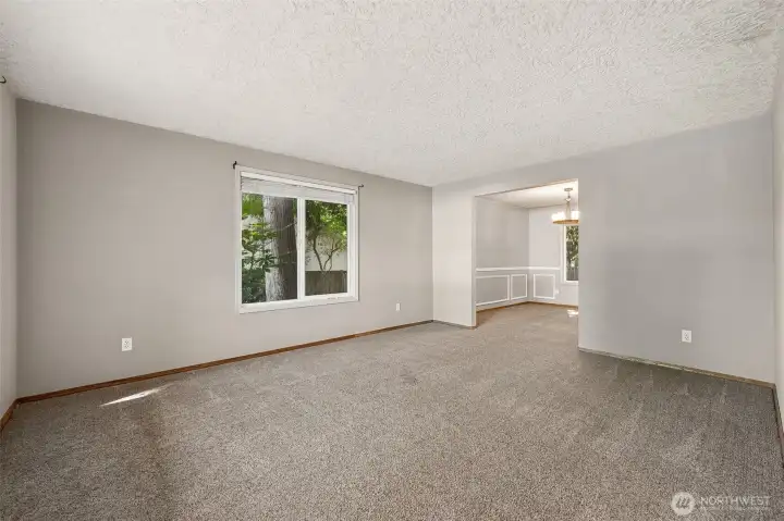 Spacious living room.