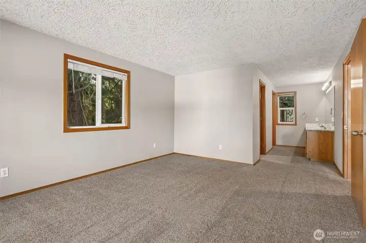 The spacious primary suite!