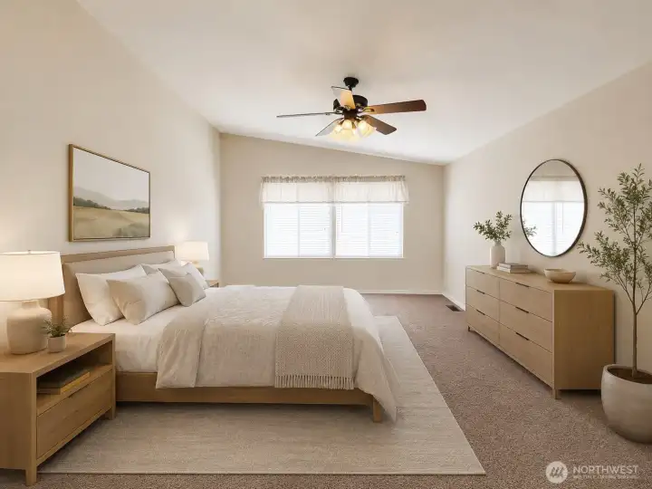 Generous size primary bedroom Generous size primary bedroom