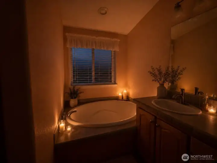 Soaker tub offers perfect way to relax Soaker tub offers perfect way to relax