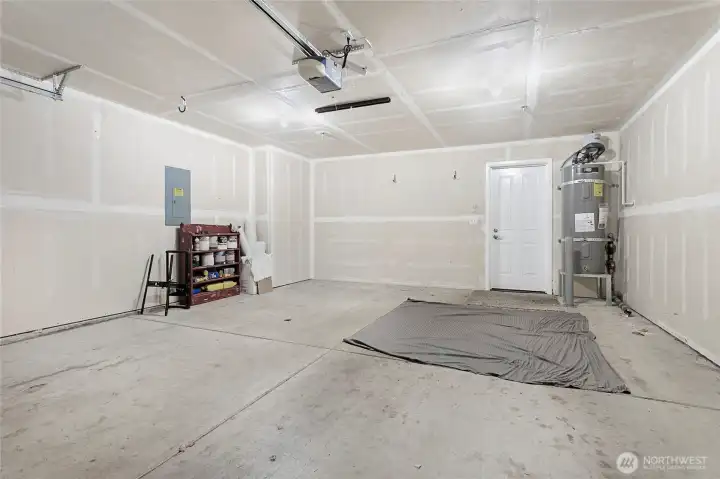 Double Car Garage, with automatic door opener. Double Car Garage, with automatic door opener.