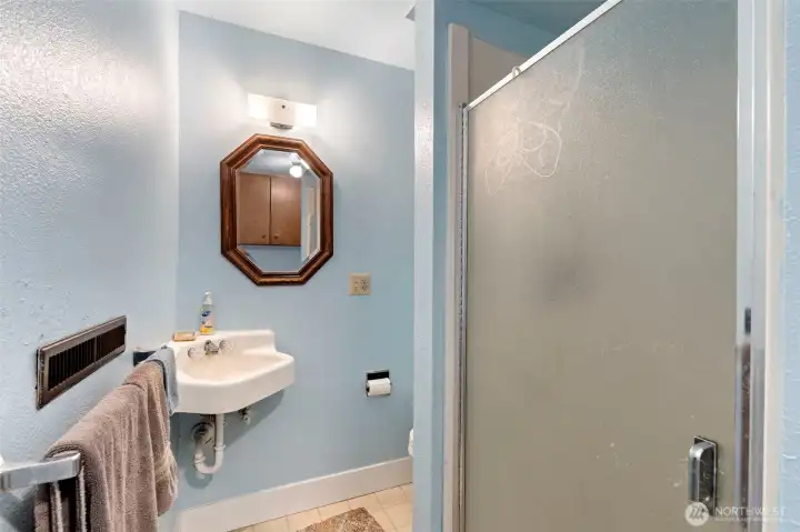 3/4 bath in laundry room 3/4 bath in laundry room