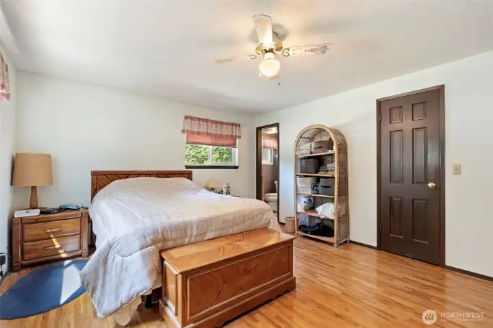 Primary bedroom with walk in closet Primary bedroom with walk in closet